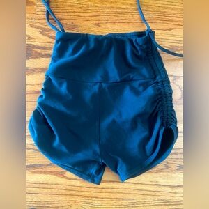 HoneyCut xmall black  booty shorts like new used 2-3 times no piling or fading.